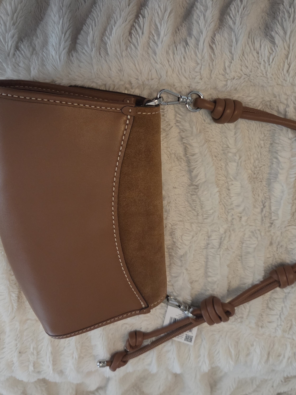 Kate Spade Brown Suede & Leather Shoulder Bag - Picture 4 of 4